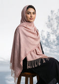 Palm Leaf Cashmere Hijab - Peach