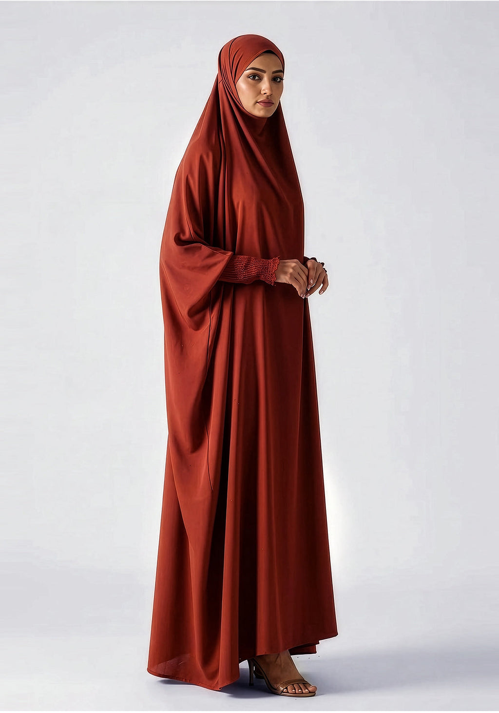 Saudi Jilbab - Autumn Rust