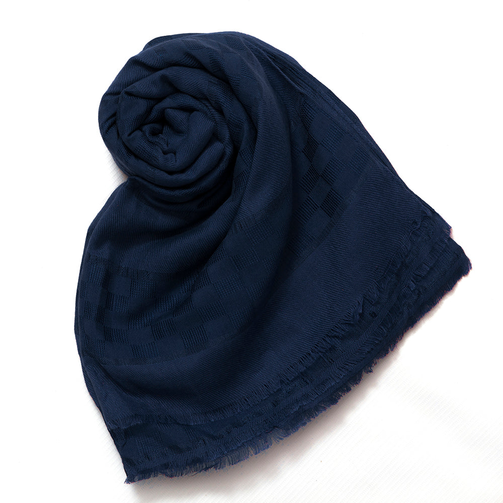 Afareen Cotton Hijab - Navy Blue