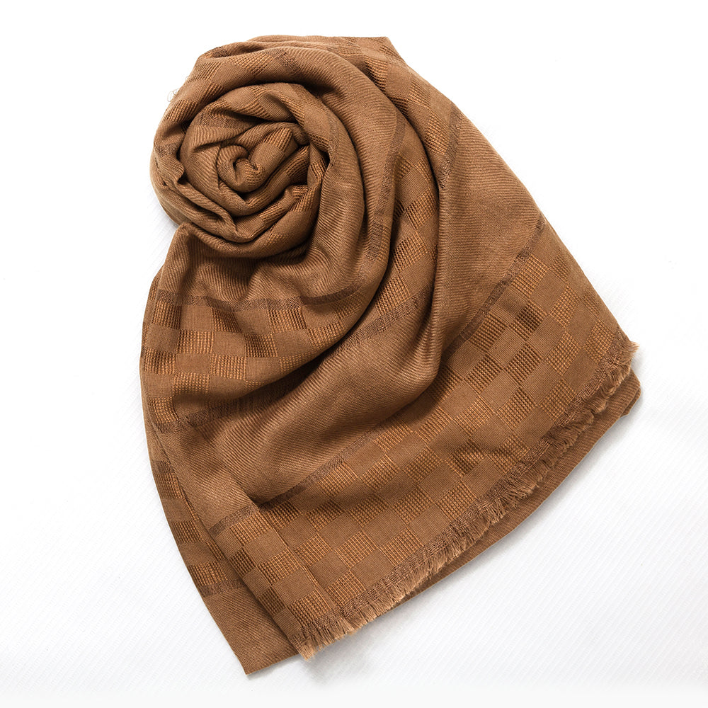 Afareen Cotton Hijab - Light Brown