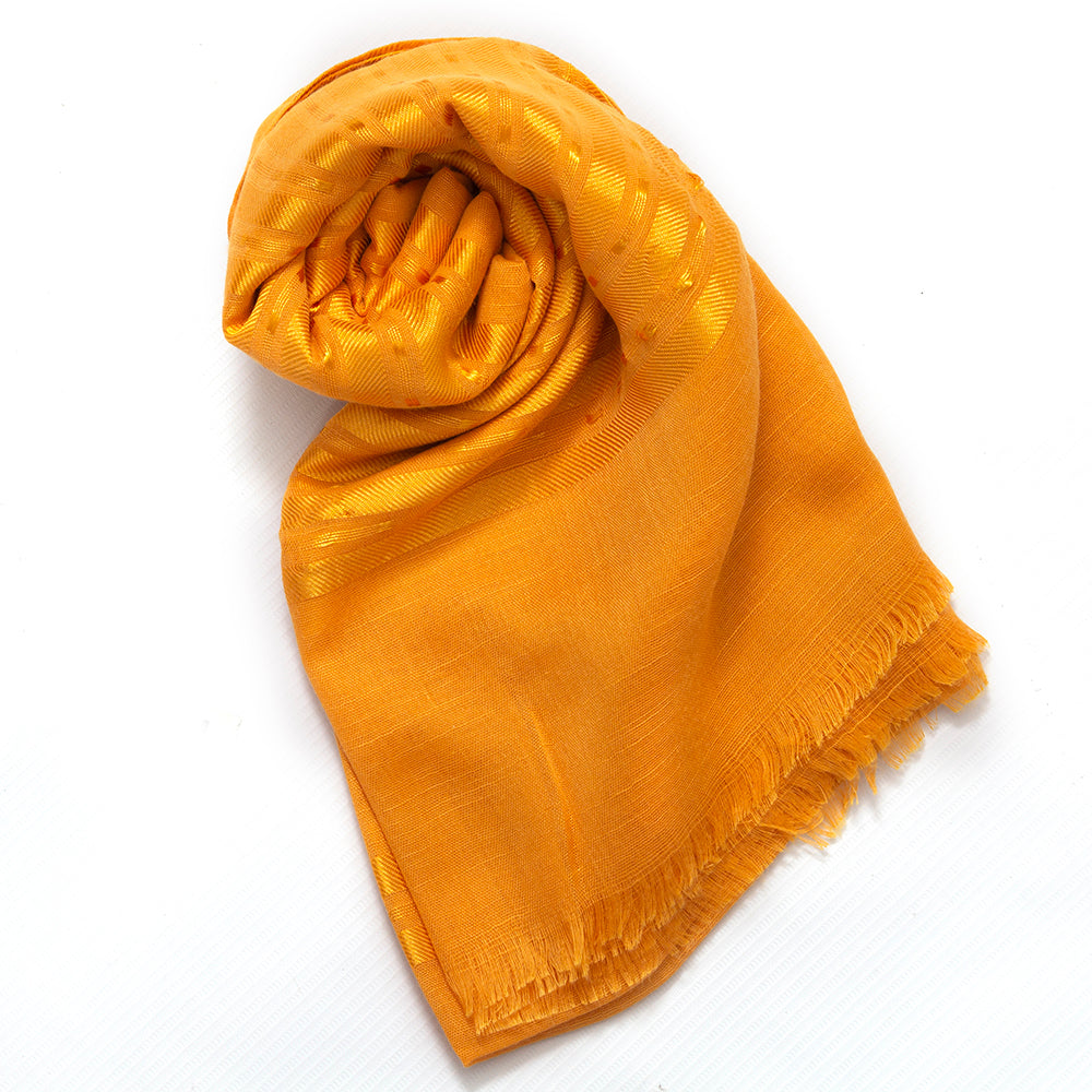 Ava Cotton Hijab - Yellow
