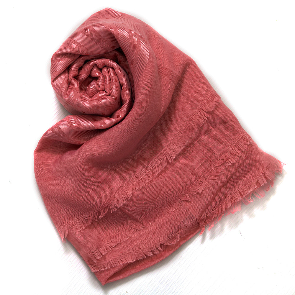 Ava Cotton Hijab - Dark Pink