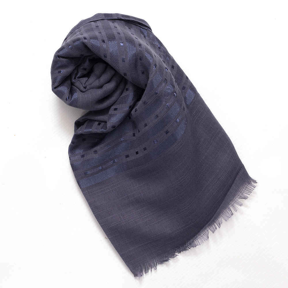 Ava Cotton Hijab - Navy Blue