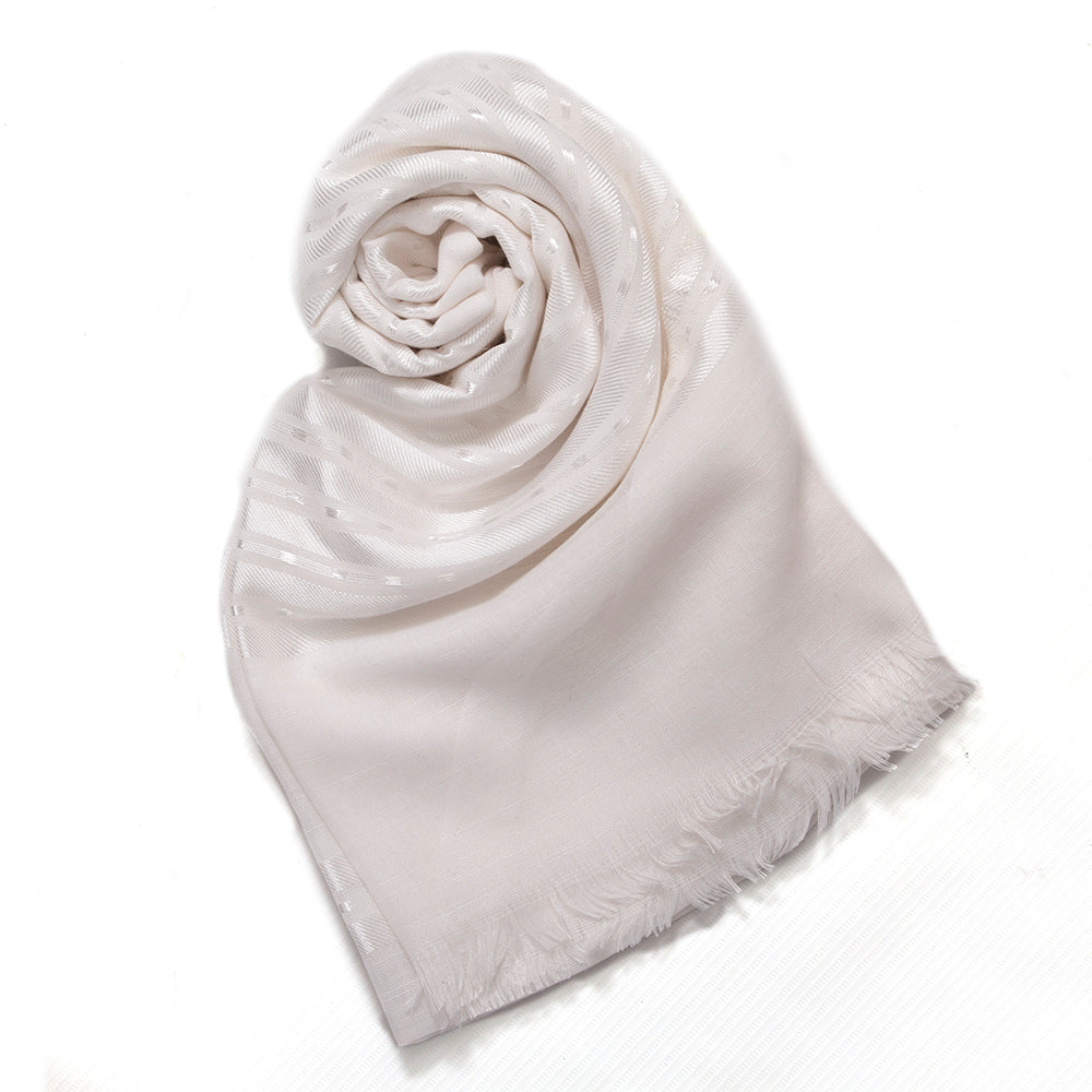 Ava Cotton Hijab - White