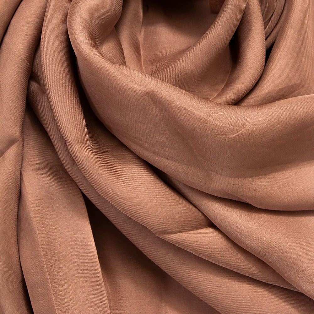 Marketa Silk Hijab - Brown