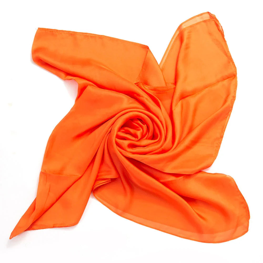 Marketa Silk Hijab - Orange