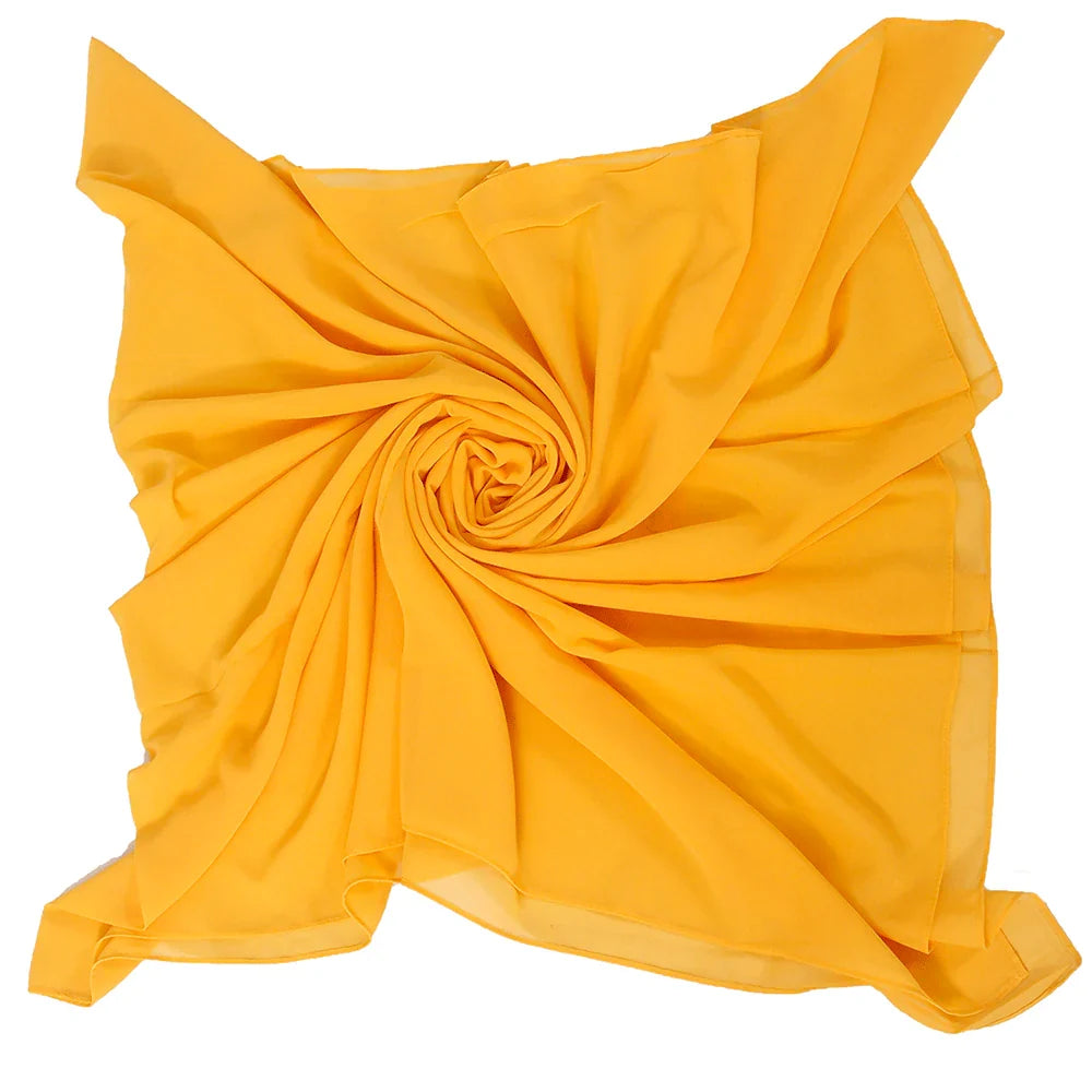 Sandy Chiffon Hijabs - Yellow
