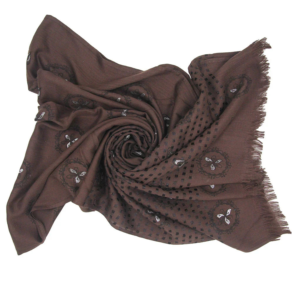 Elsa Turkish Linen HIjab - Brown