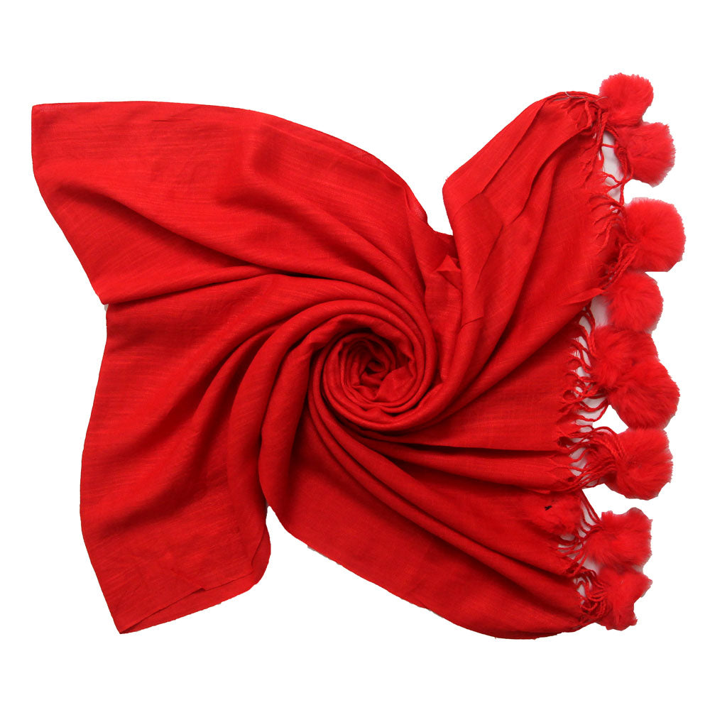 Suria Cashmere Hijab - Red