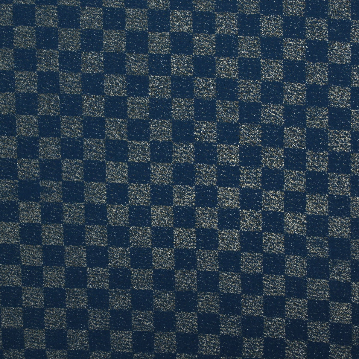 Chiffon Check Foil-Teal