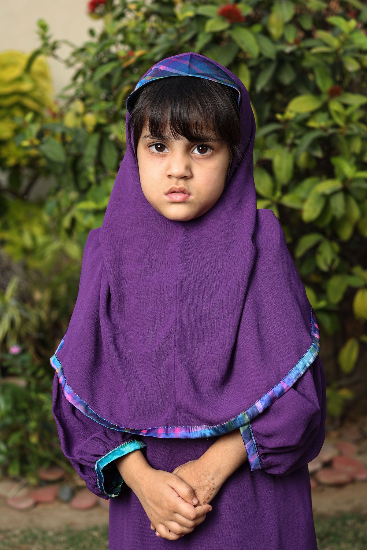 Purple Hoodie Abaya