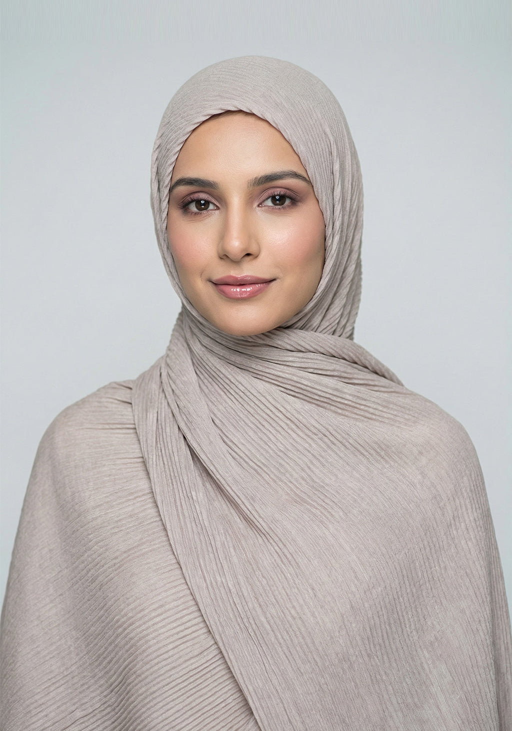 Crushted Lawn Ash Grey Hijab