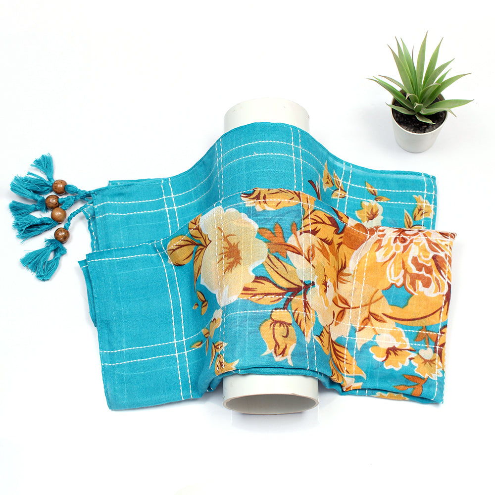 Esha Lawn Hijab - Blue