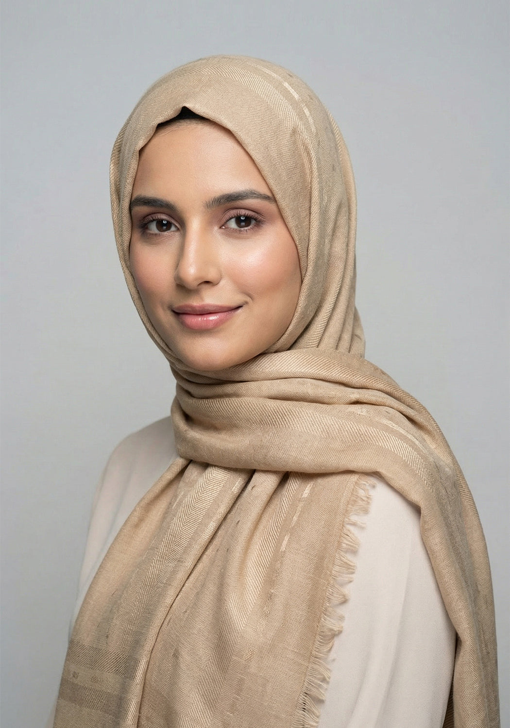 Ava Cotton Hijab - Beige