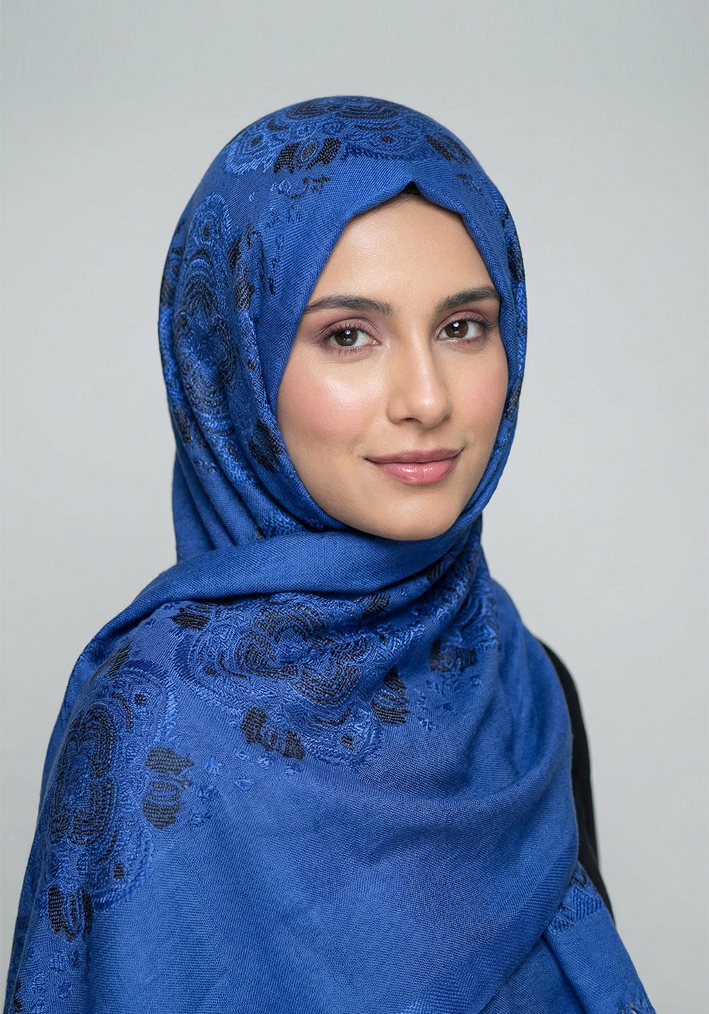 Humna Lawn Hijab - Blue