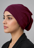 Tube Hijab Cap - burgundy