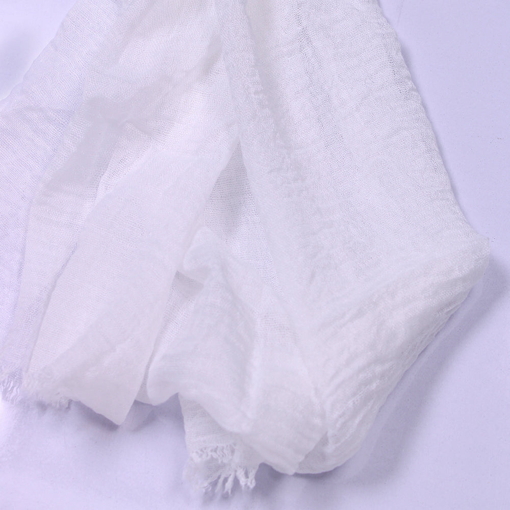 Rafiqah Crimps Hijab - White