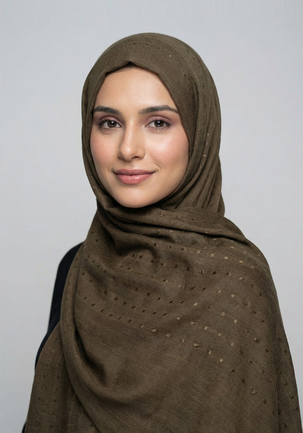 Ava Cotton Hijab - Dark Brown