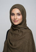 Ava Cotton Hijab - Dark Brown