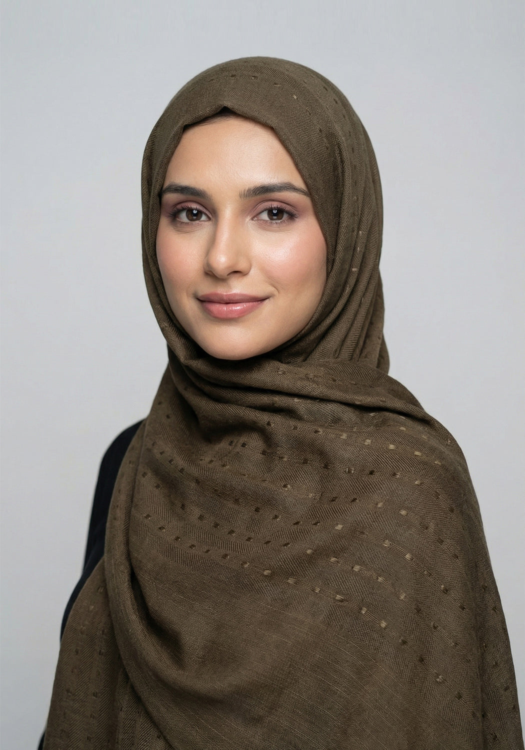 Ava Cotton Hijab - Dark Brown