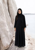 Black Net Sleeve Style Abaya