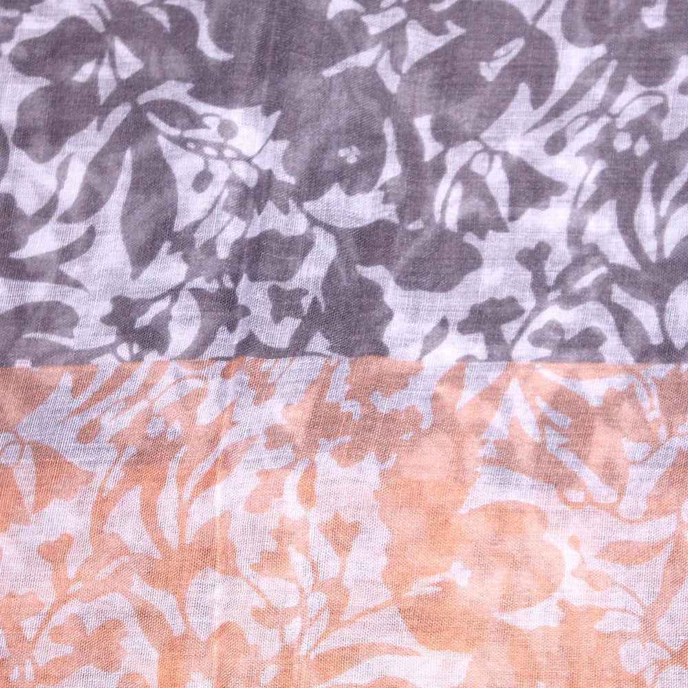 Ainaz Polyester Hijab - Peach and Grey