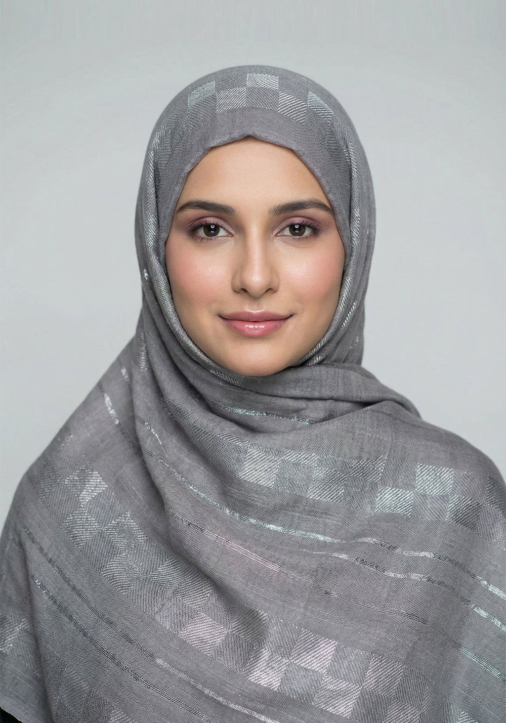 Wardah Cotton Hijab - Grey