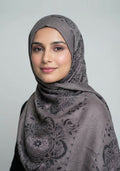 Humna Lawn Hijab - Grey