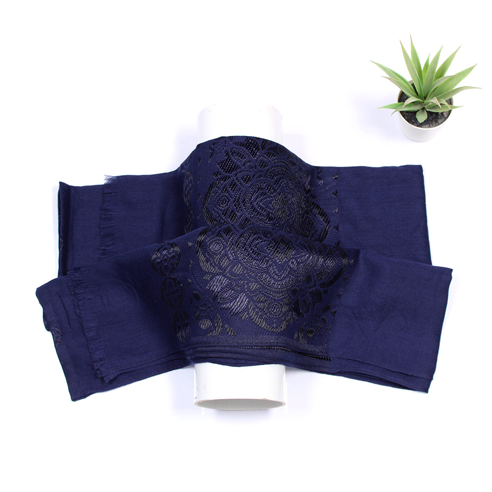 Humna Lawn Hijab - Navy Blue