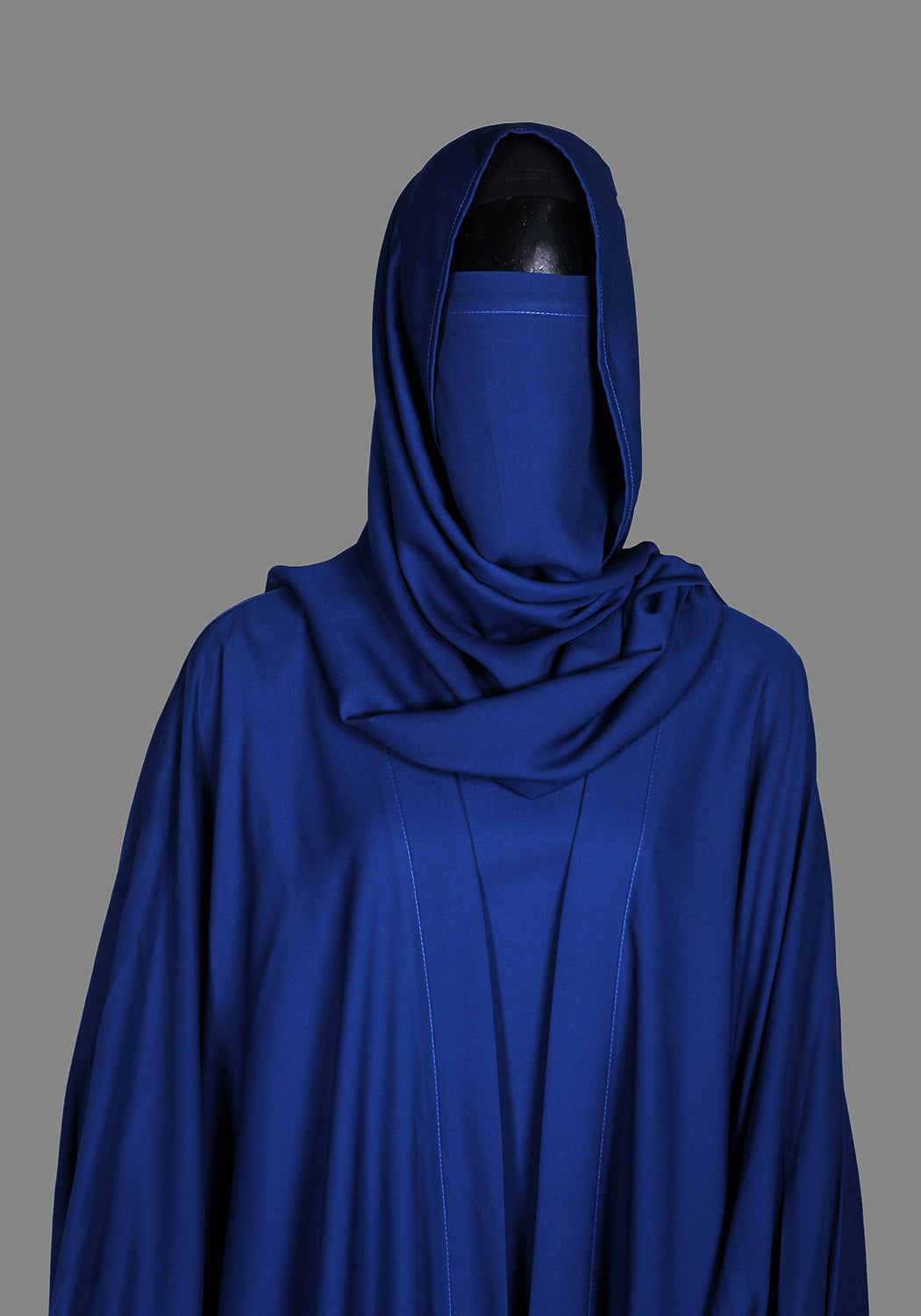 Double Layered Abaya Set - Blue