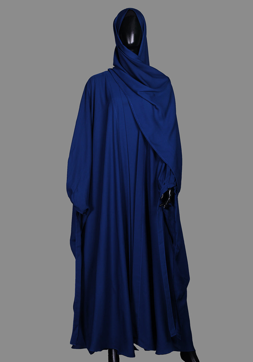 Double Layered Abaya Set - Blue