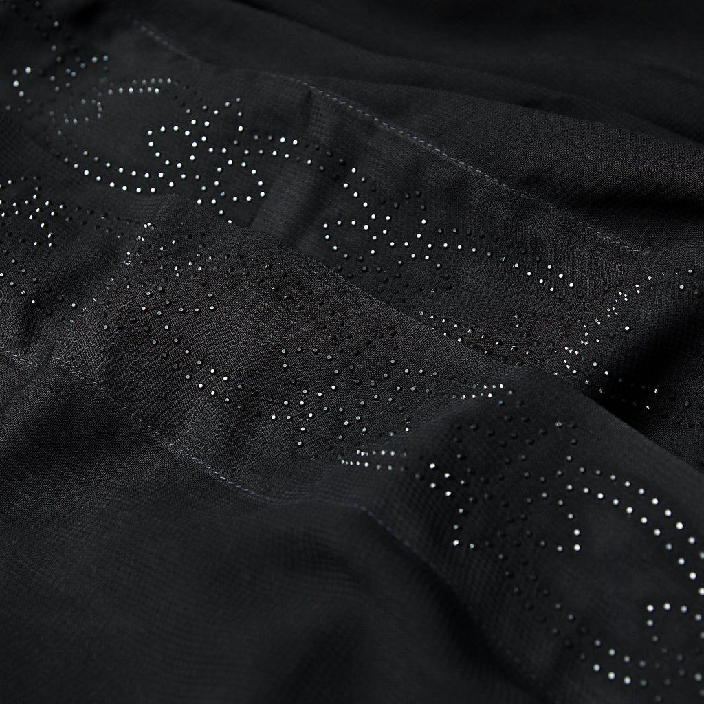 Black Stone Bow Flower - Irani Chadar