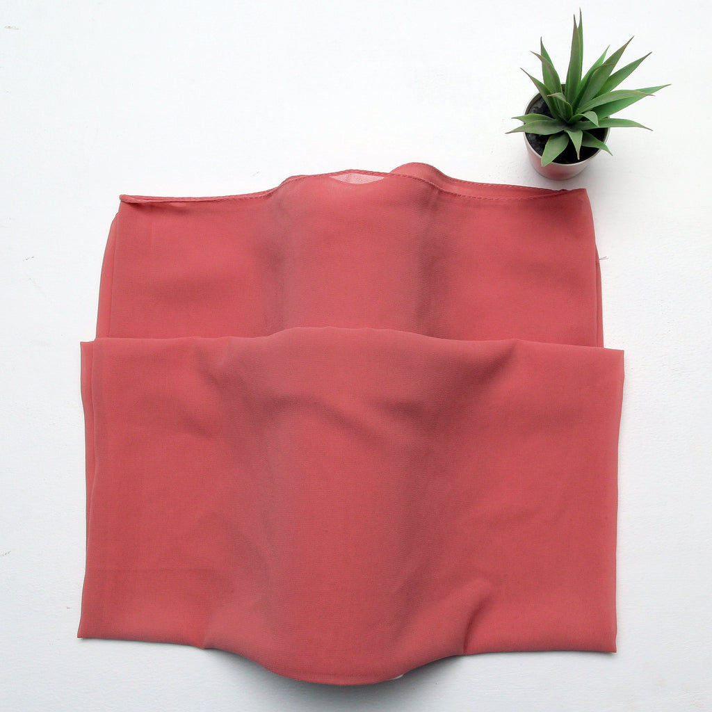Plain Chiffon - Peach