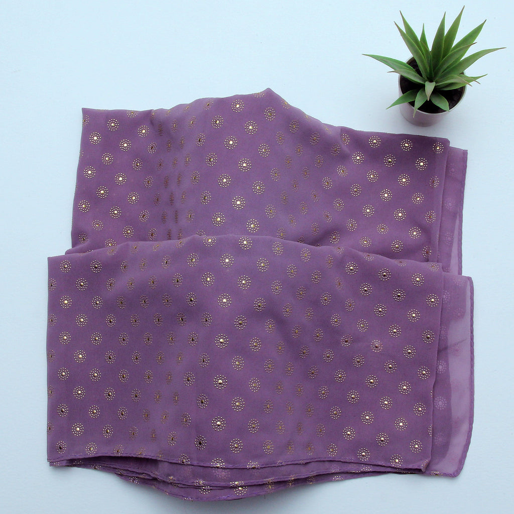 Chiffon Due Drop-Light Purple