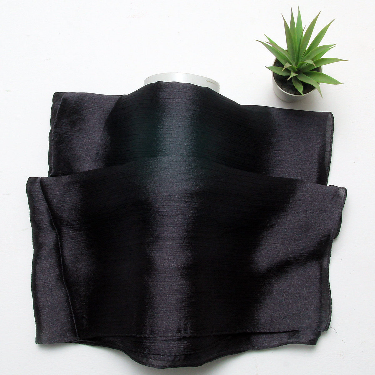 Banarsi Silk-Charcoal