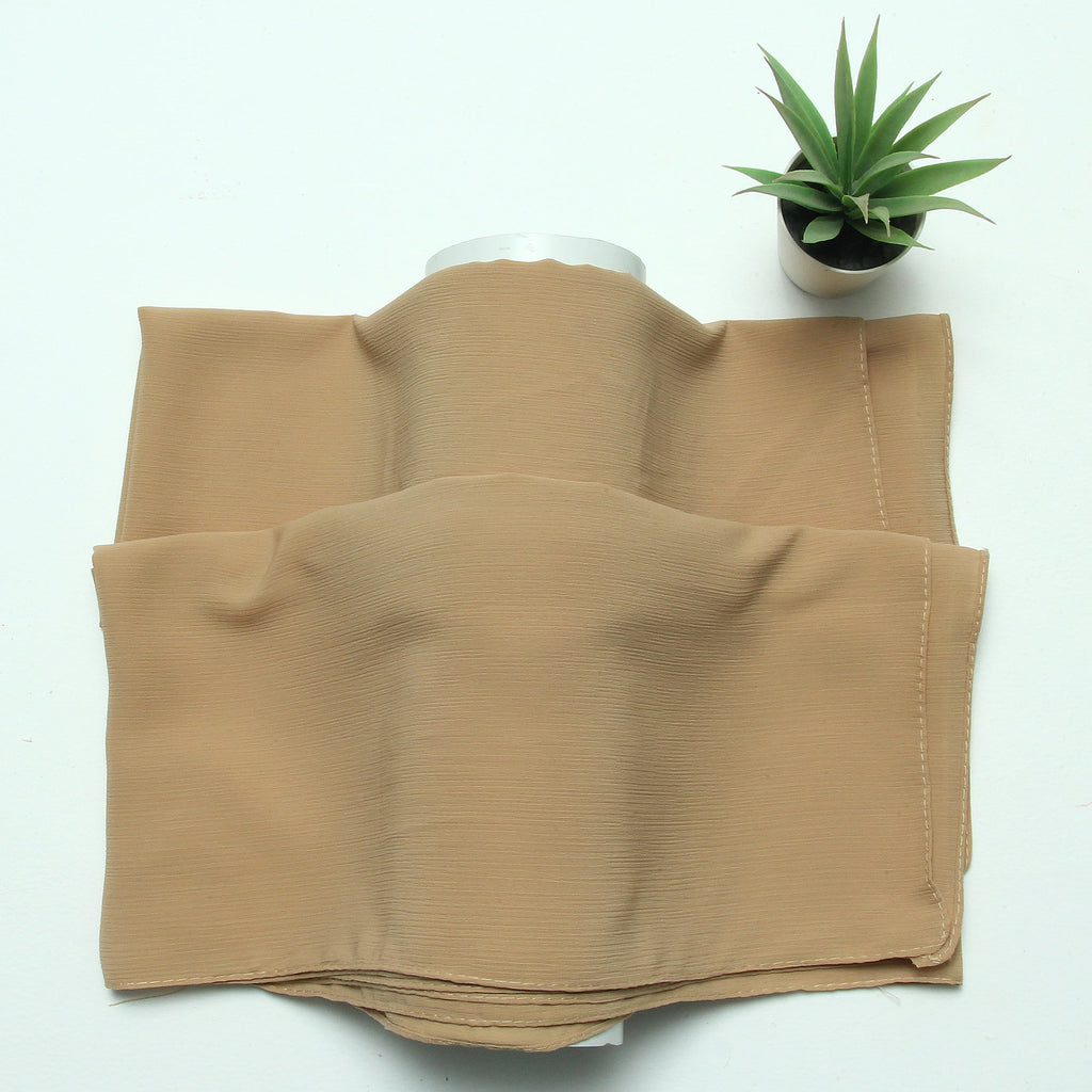 Crinkle Chiffon-Fawn