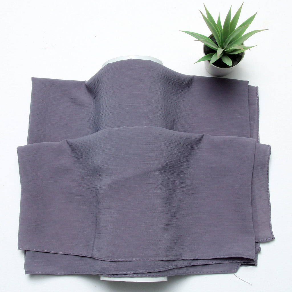 Crinkle Chiffon-Grey