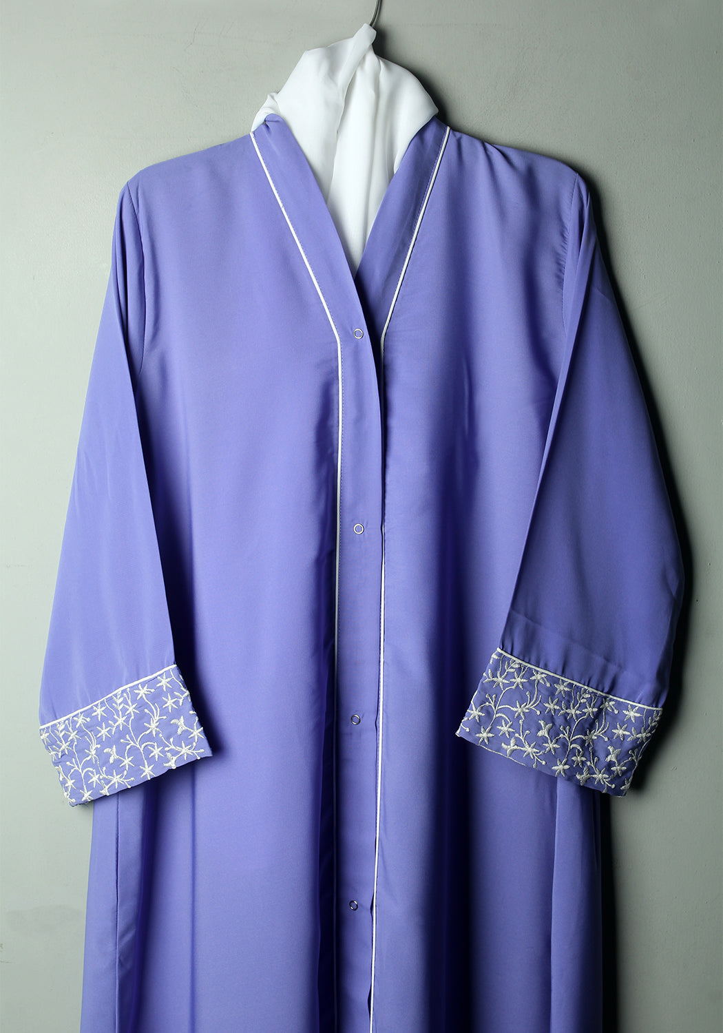 Ferozi Sleeves Embroidery Kids Abaya