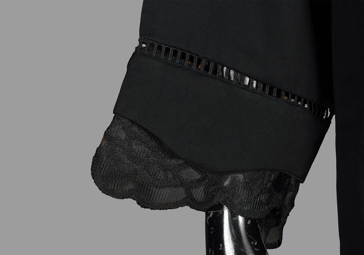 Black Net Sleeve Style Abaya