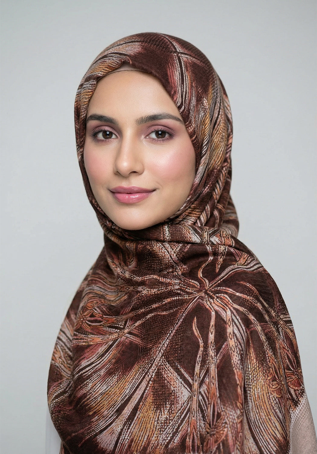 Ashi Cotton Hijab - Light Brown