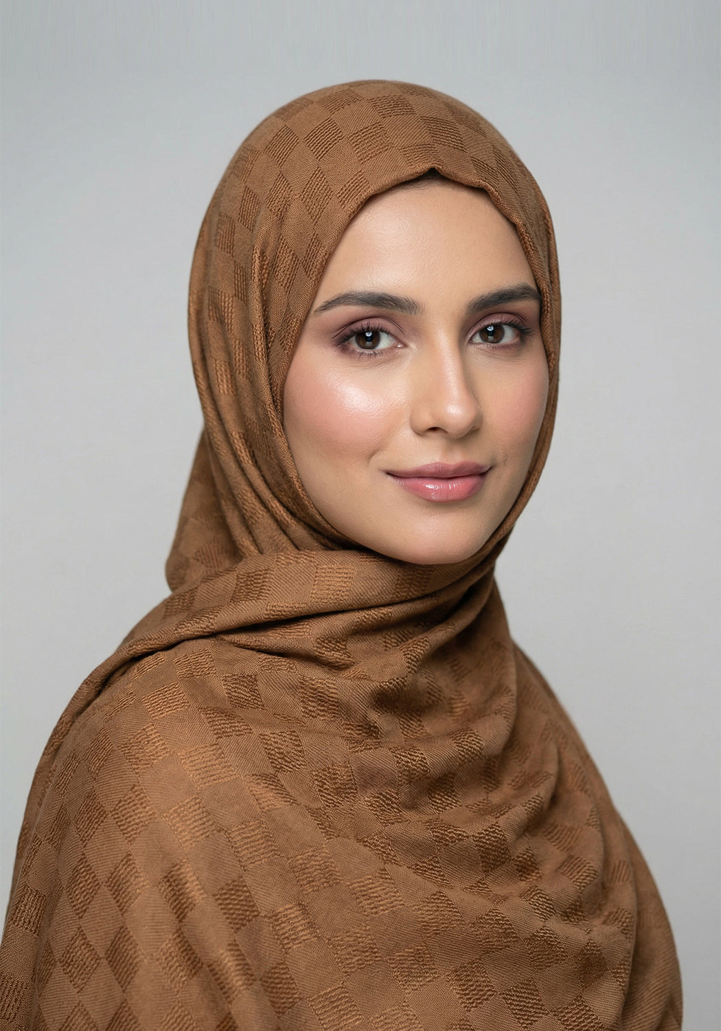 Afareen Cotton Hijab - Light Brown