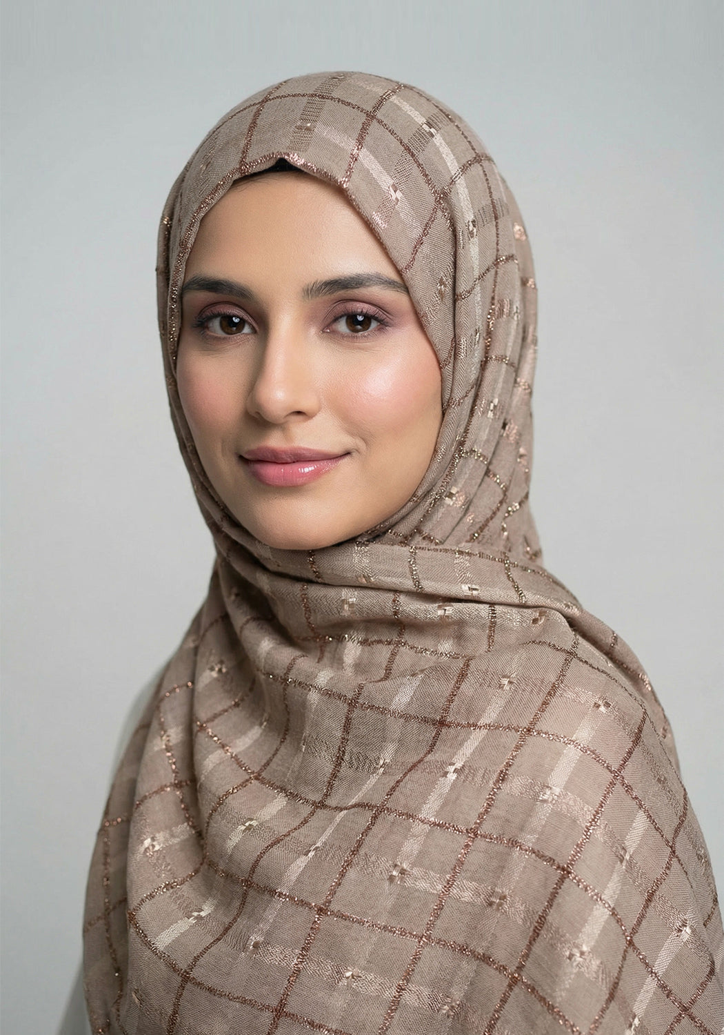 Kamaria Cotton Hijab - Light Brown