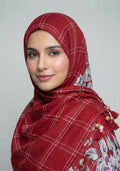 Esha Lawn Hijab - Maroon