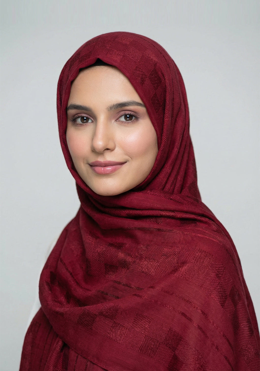 Wardah Cotton Hijab - Maroon