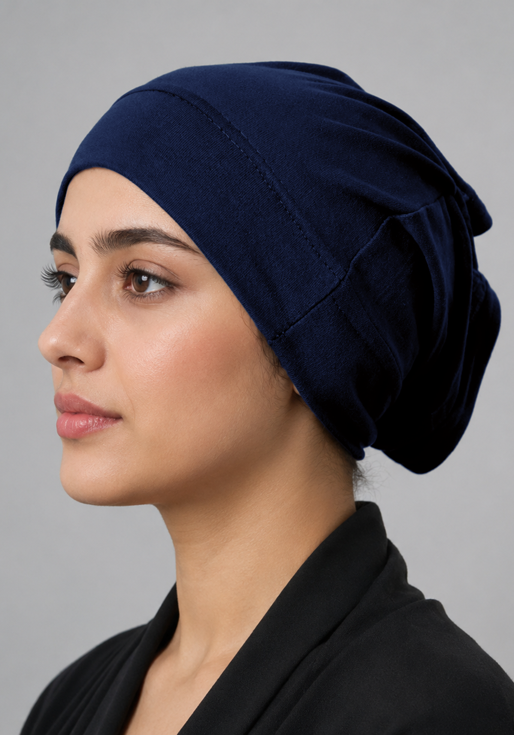 Tube Hijab Cap - Navy Blue