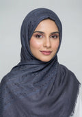 Ava Cotton Hijab - Navy Blue
