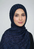 Kamaria Cotton Hijab - Navy Blue