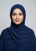 Turkish Chiffon-Navy Blue