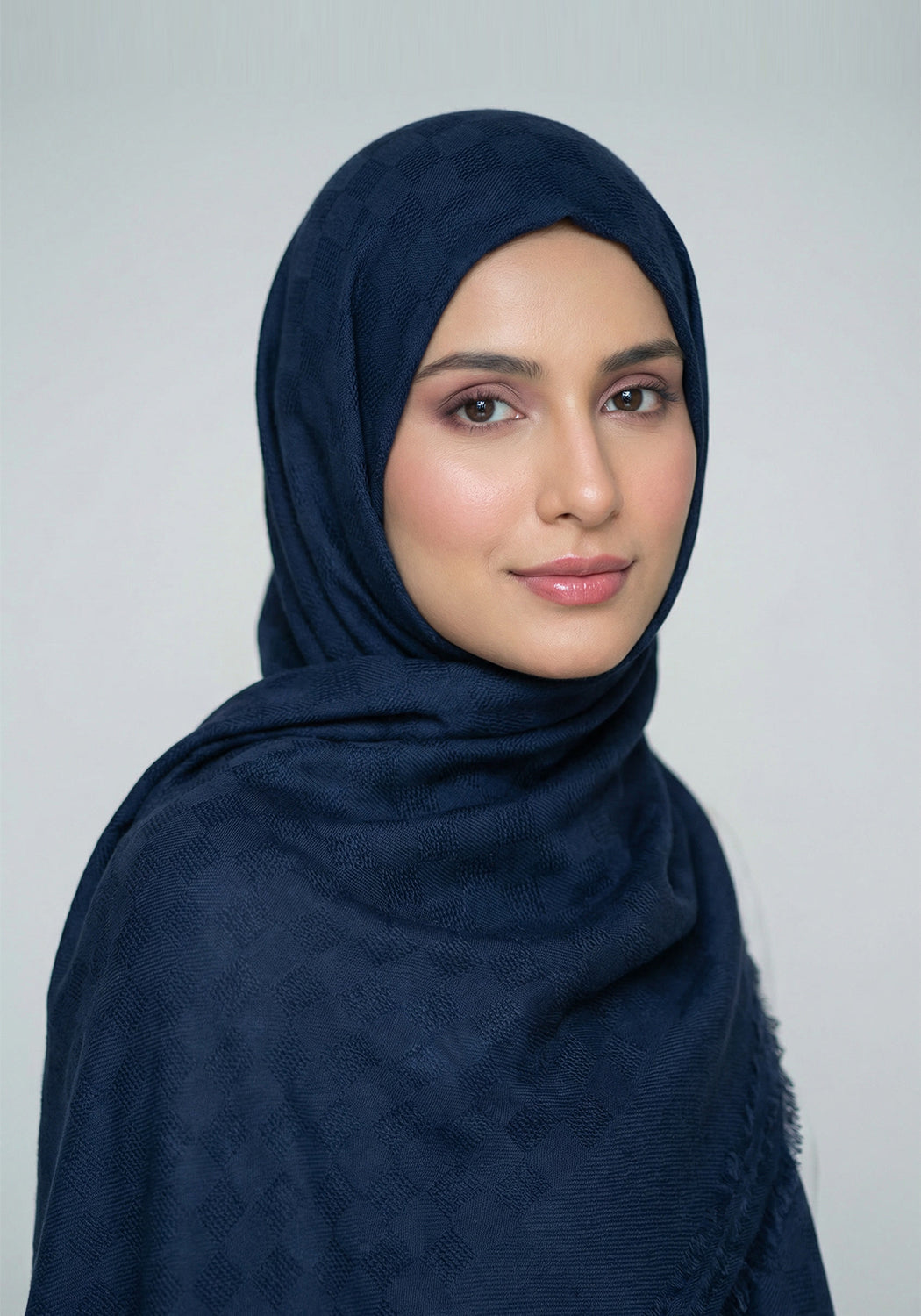 Afareen Cotton Hijab - Navy Blue