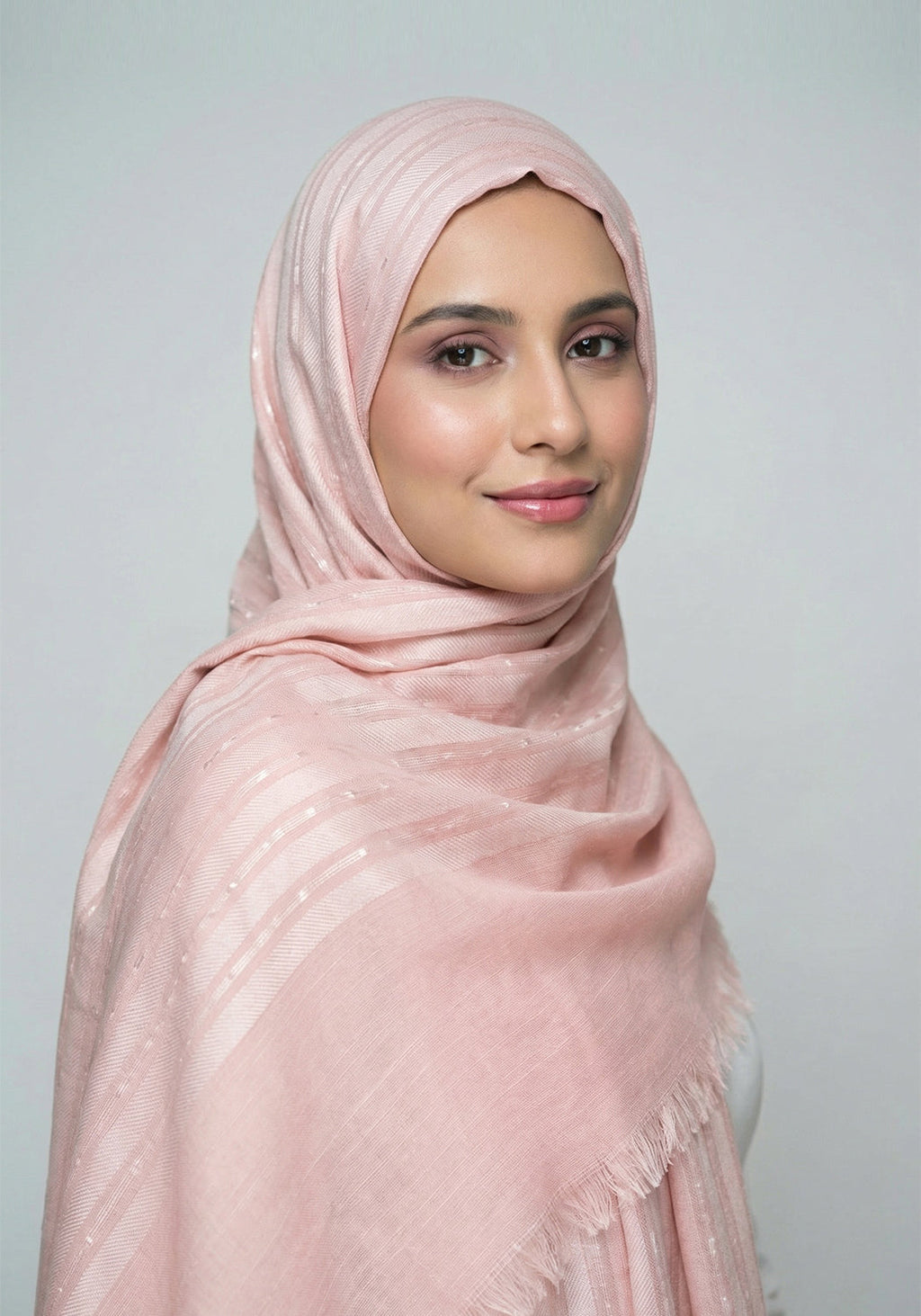 Ava Cotton Hijab - Peach
